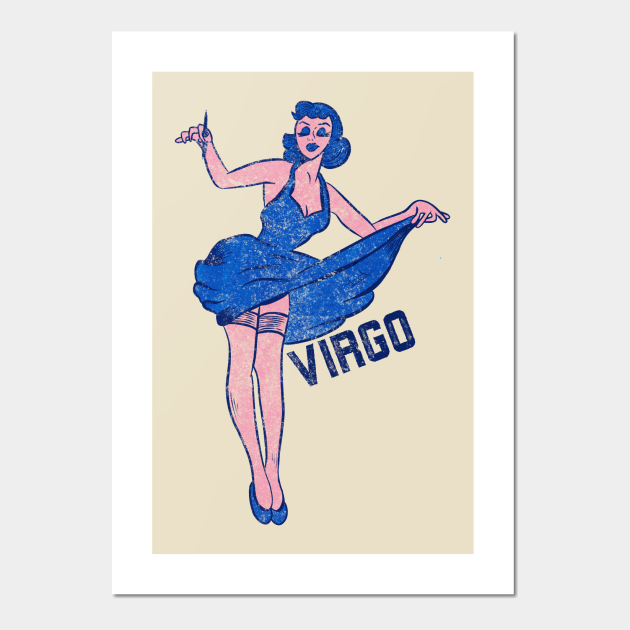 Vintage Vixens Virgo Version 1 Virgo Posters And Art Prints Teepublic